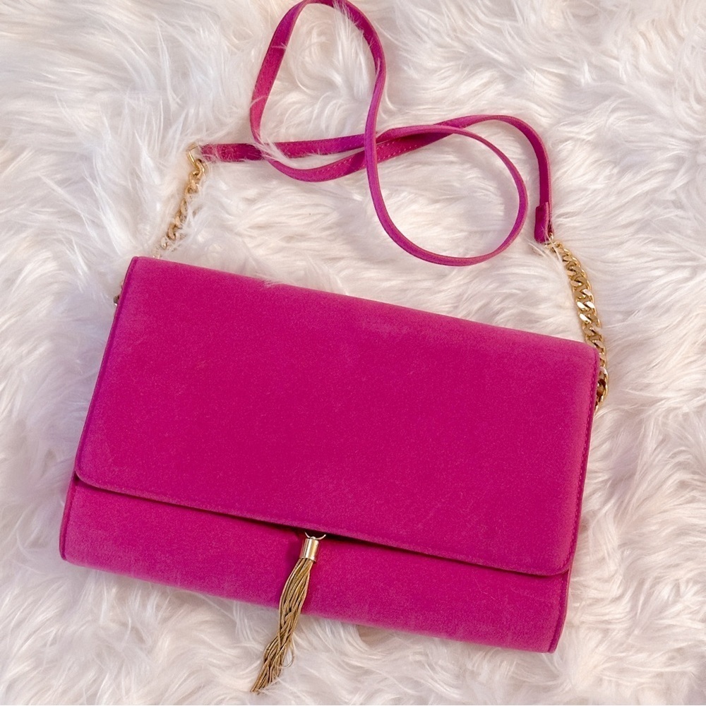 H&M Pink Velvet Crossbody Bag - Picture 3 of 8
